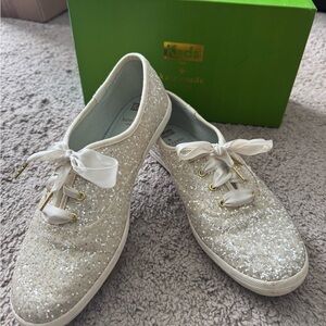 Keds x Kate Spade Women's Glitter Sneakers - Ivory